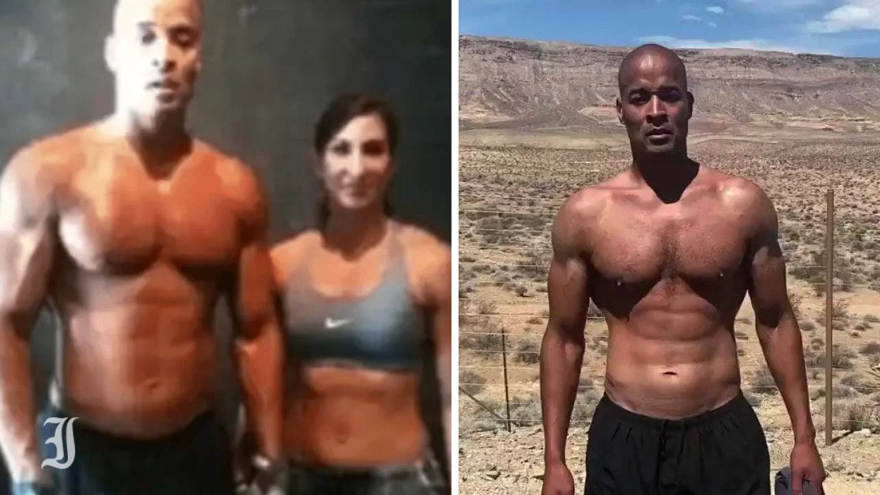 David Goggins running in endurance training, representing discipline, mental toughness, and personal growth.