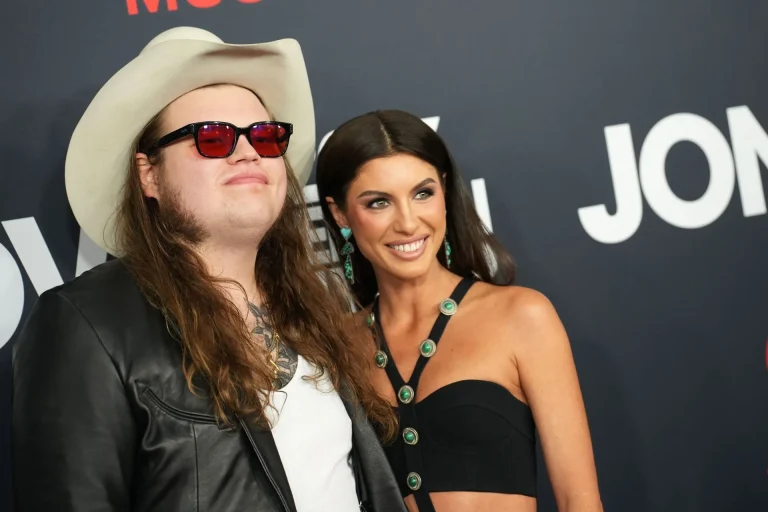 Marcus King with wife Briley Hussey at event showing supportive marriage and music lifestyle