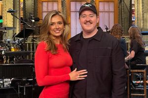 Matt McCusker performing on stage, representing his private life and supportive marriage to his wife